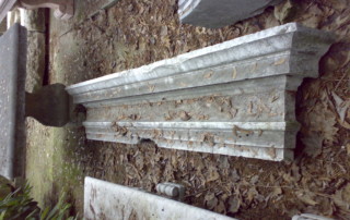 Camino in marmo bianco di verona recupero materiali