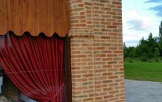 Portico realizzato con i nostri mattoni antichi da recupero materiali 20